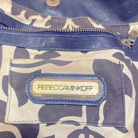 Vintage Rebecca Minkoff ‘Nikki’ Hobo Bag, Dark Navy Blue - Picture 2 of 11